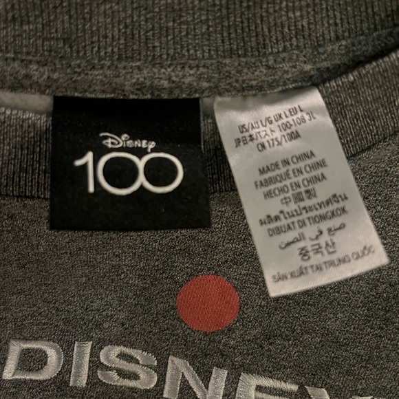 2023 DISNEY PARKS WONDERFUL WORLD OF COLOR SWEATSHIRT Large SEMI CROP NWOT - Picture 5 of 6